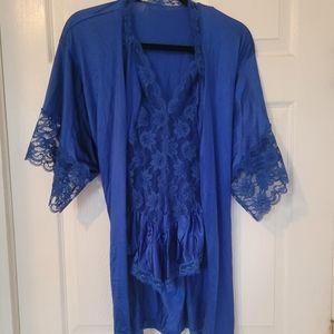 Vintage Robe and Teddy Lingerie